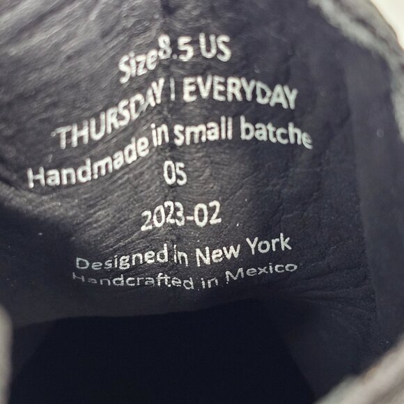 Thursday Boot Co Legend Chelsea Matte Black Suede Leather Women's Size US 8.5 - Picture 9 of 10